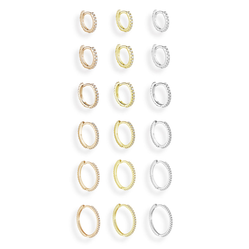 Daz Hoops - diamond earrings