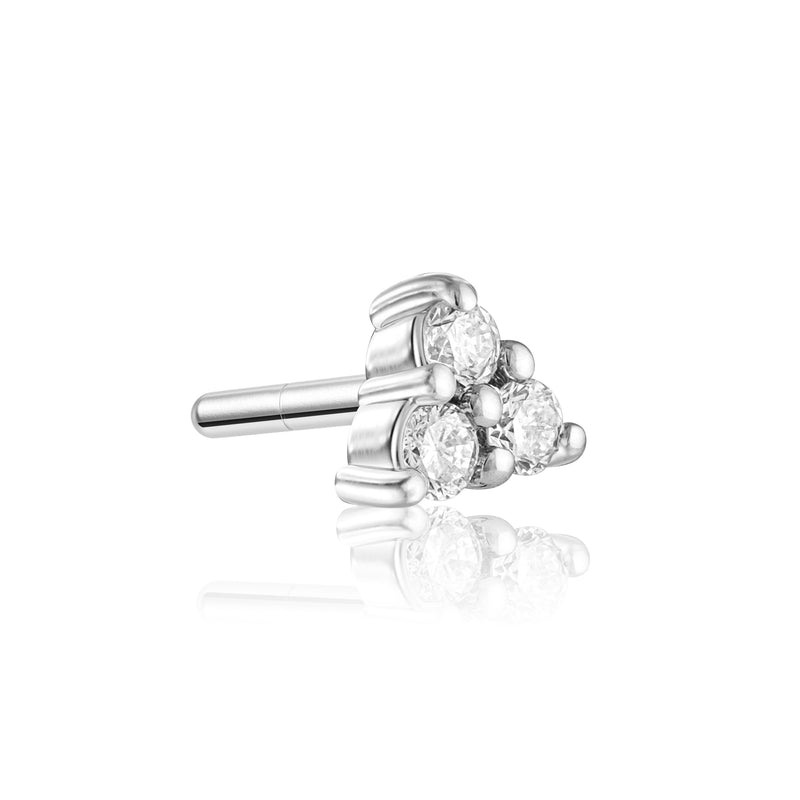 Kefi Jewelry-Esma-White Gold-diamond earrings