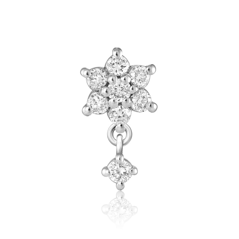Kefi Jewelry-Marianne-White Gold-diamond earrings