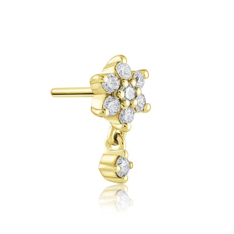 Kefi Jewelry-Marianne-Yellow Gold-diamond earrings